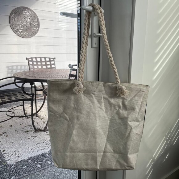 Vancouver Island Ocean Themed Spacious Utility Tote Bag w Rope Handle OS no tags - Picture 8 of 13